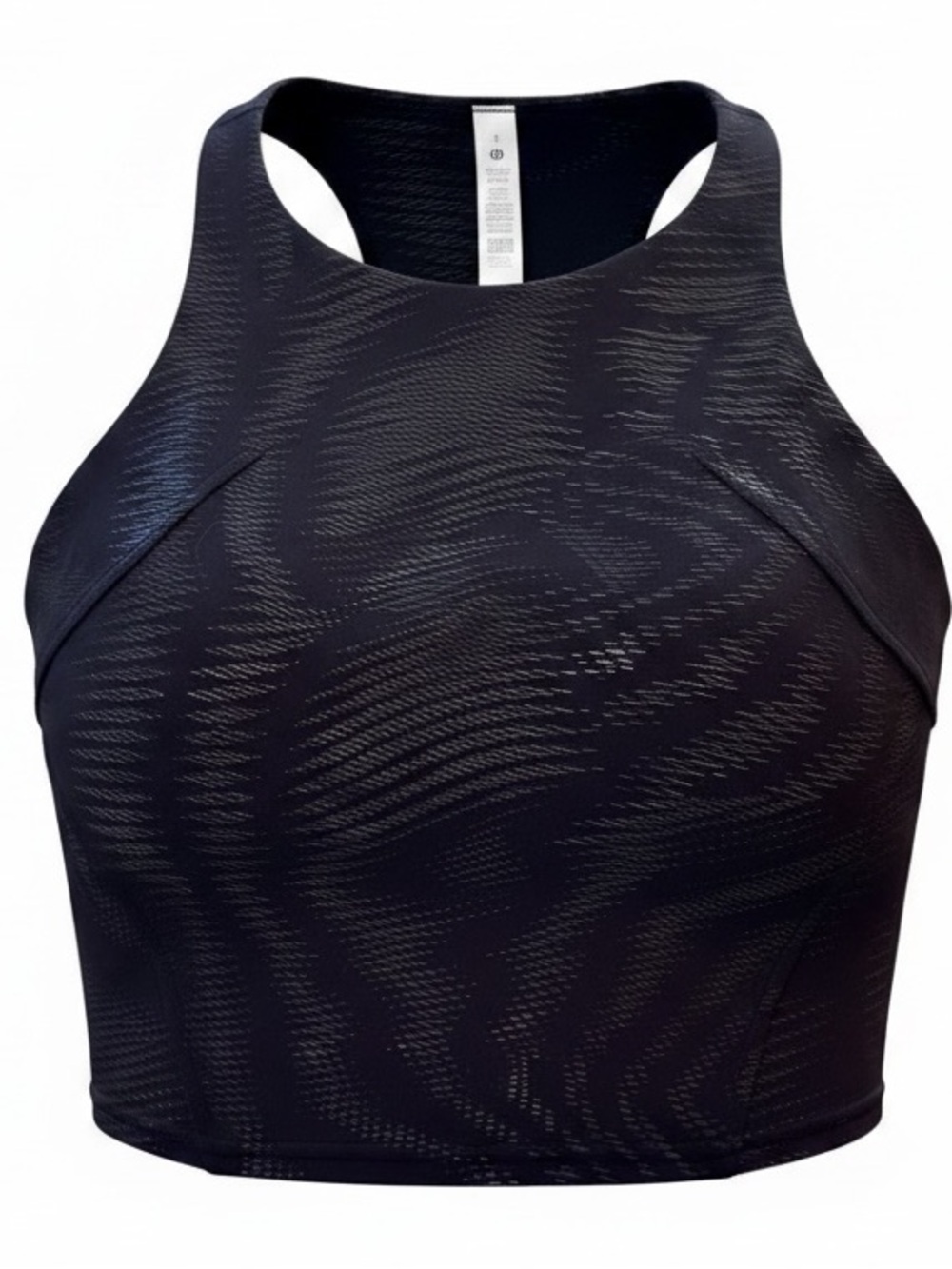 NWT Lululemon Invigorate Training Tank Top Foil Shapeshifter Black Size 4